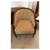 Mid Century Modern Wooden Cushioned Chair approx