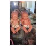 2 vintage plastic baby dolls
