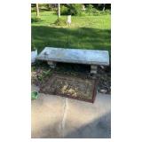 Concrete Bench 56" x 20" x 13.5"