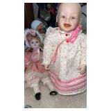 2 porcelain dolls