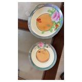 2 Chikaramachi Hand Painted Floral Porcelain