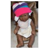 African American Berenguer baby doll and doll