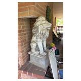 Hollow Plastic? Lion Statue 37" Tall