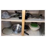 Miscellaneous pans , lids and more