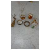 Gold tone rings