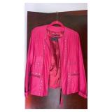 Mid century. Womans  size M pink zip up jacket