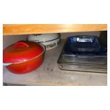 Glass baking pans and covered dishes