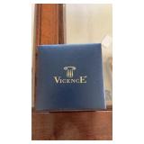 Vicence Carevelle by Bulova with Black Genuine