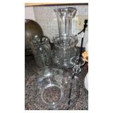 Miscellaneous decorative glass , vases and