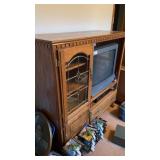 Wooden Entertainment Center 54" x 21.5" x 53.5"