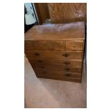 Wooden 5 Drawer Cabinet approx 30" x 18.5" x