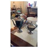 2 American Silver-plate Tea/Coffee Set Tea pot