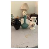 3 Unmarked Glass/Ceramic Vases
