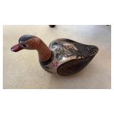 Ceramic  painted duck 12 x 19"