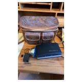 Polaroid camera , camera bag and flash