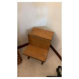 Wooden doll school desk  12 x 15 15.5"
