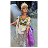 Grecian goddess  1996 Barbie doll with stand