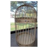 Decorative bird cage approximately 21" tall