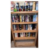 Wooden Book shelf approximately  48 x 10 x 30?