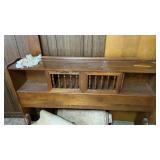 Wooden double bed headboard  in basement buyer