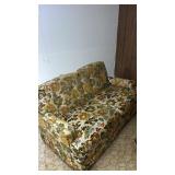 Mid century  love seat approximately  55.5 x 34 x