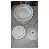 Sheffield fine china plates and tea cup plates
