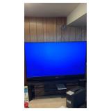 Mitsubishi flat screen tv  65"  powers on and