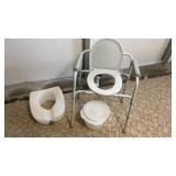 Commode and toilet riser