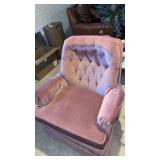 Pair of Mid century  swivel rocking chairs  In