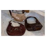3  great condition Brown  purses