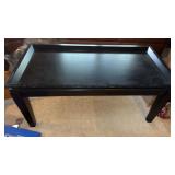 Wood coffee table  48 x 24 x 21.5"  in basement