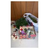 Vintage Christmas decorations including 1960 Holt