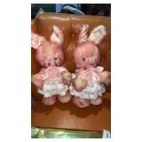 Pair of Bunny kuddles  Knickerbocker stuffed