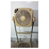 Air Innovations  floor fan and outdoor side table