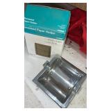 Recessed paper holder in original box