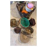 Large lot of baskets