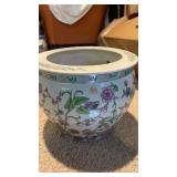 Vintage Chinese large planter jardiniere flower