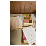 Large lot of sheet music and music book