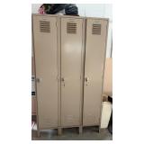 45 x 77 x 18 metal lockers contents not included