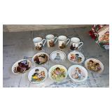 Norman Rockwell coffee cups and decorative small