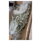 Silver artificial Christmas tree