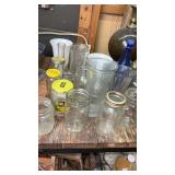 Glass jars , vases and more