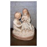 Enesco  cualkware  statue  "first Love "  13 x