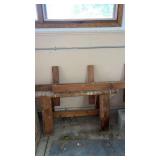 Wooden saw horses