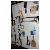 Miscellaneous tools pegs not included