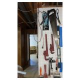 Tools and paint brushes pegs not included
