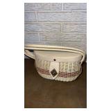 Wicker small purse with handle