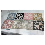 24 fabric blocks Approximately 12 x 12ï¿½  Hen and