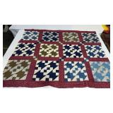 Quilt top approximately 70 x 67ï¿½. Anvil patter