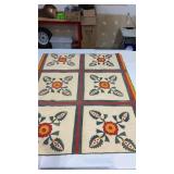 The giving quilt  Pineapple and rose of Sharon
